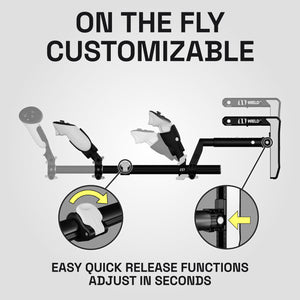 Quick release functions customization for the Wield VR OneStock VR gunstock