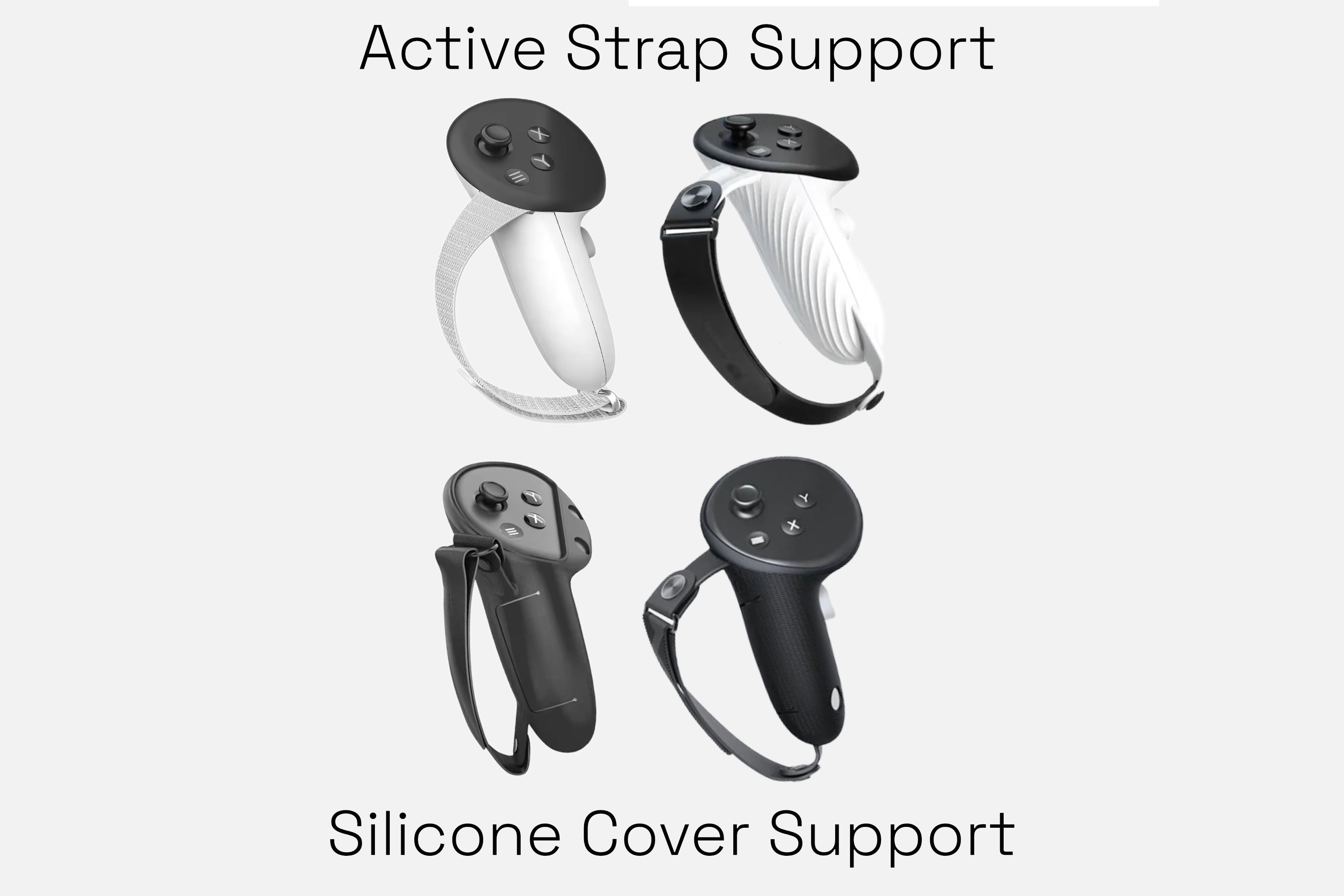 Wield VR OneStock VR gunstock active strap support and silicone cover support controllers