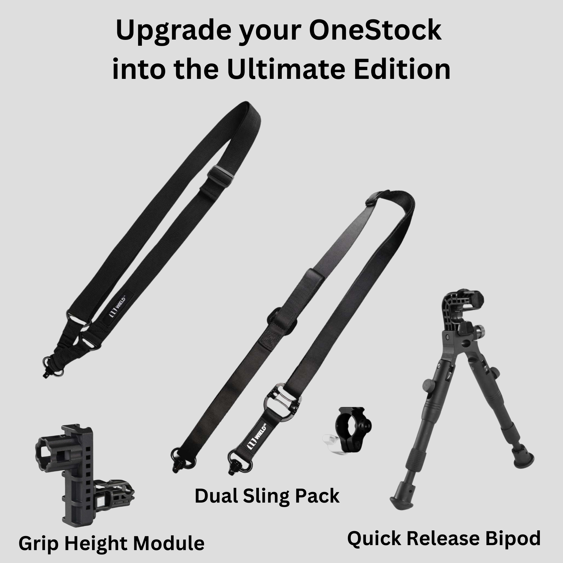Ultimate Edition Upgrade Bundle: Dual Sling Pack + Grip Height Module + Bipod
