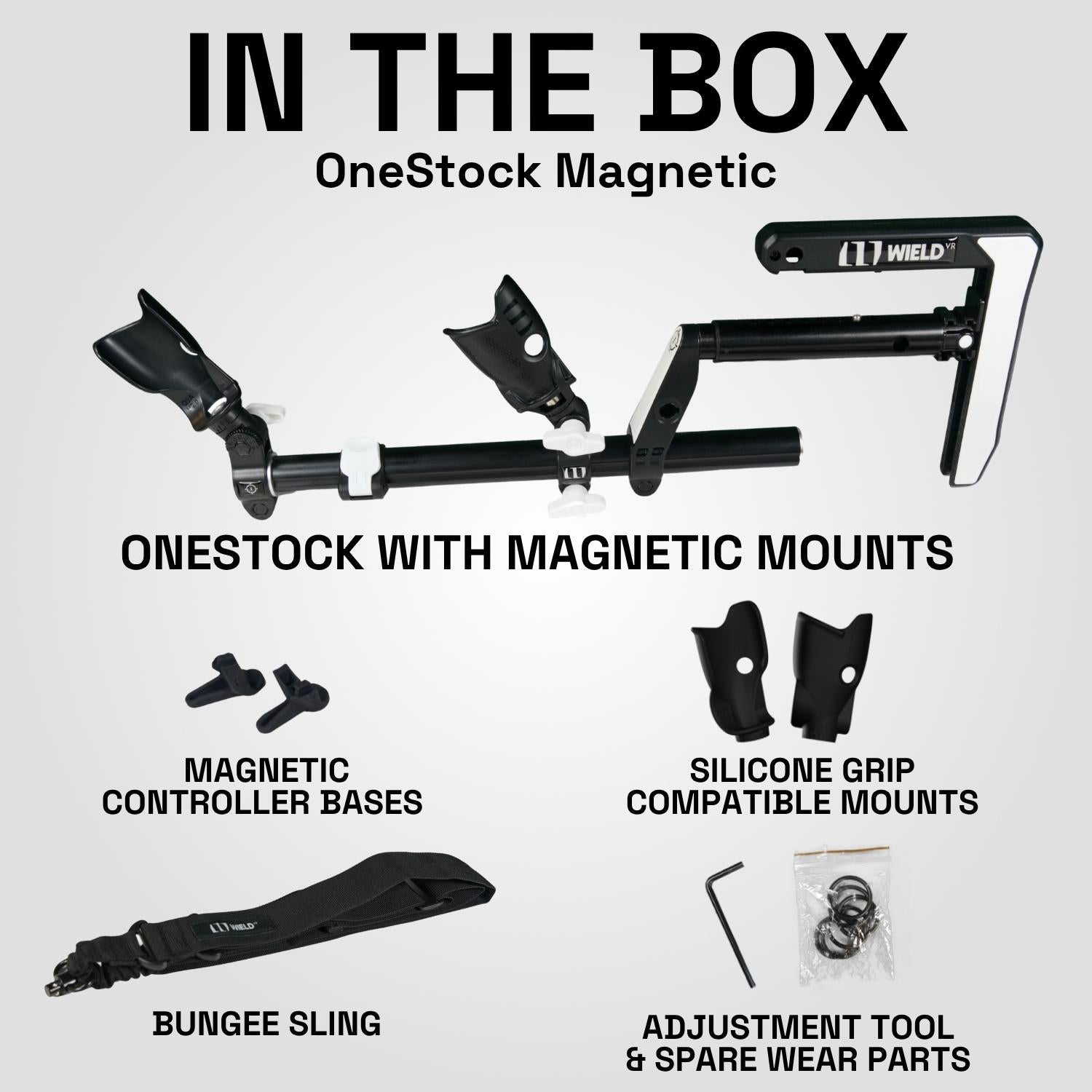 OneStock Magnetic VR Gunstock for Quest 3/3S
