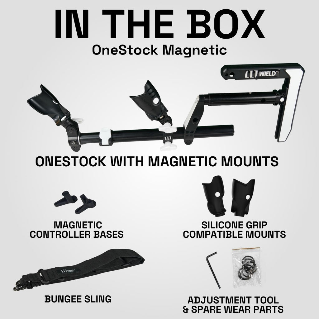 OneStock Magnetic VR Gunstock for Quest 3/3S
