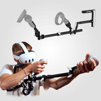 Man presenting Wield VR OneStock PRO VR gunstock HP Reverb model on a white background