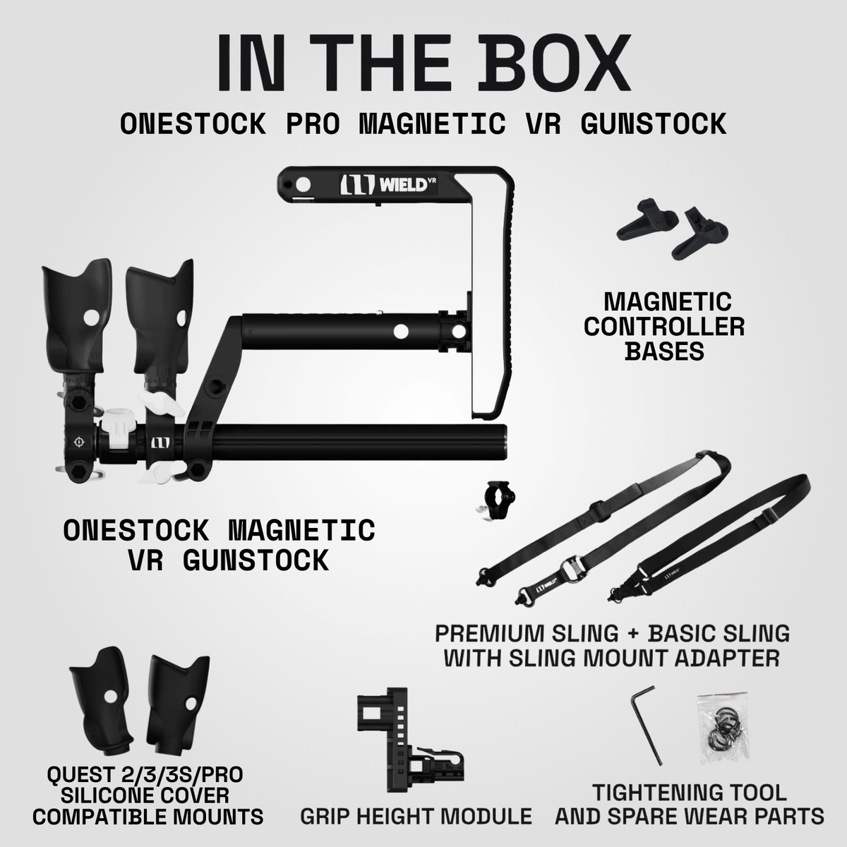 OneStock Pro Magnetic package contents
