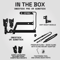 OneStock Pro Open Grips package contents
