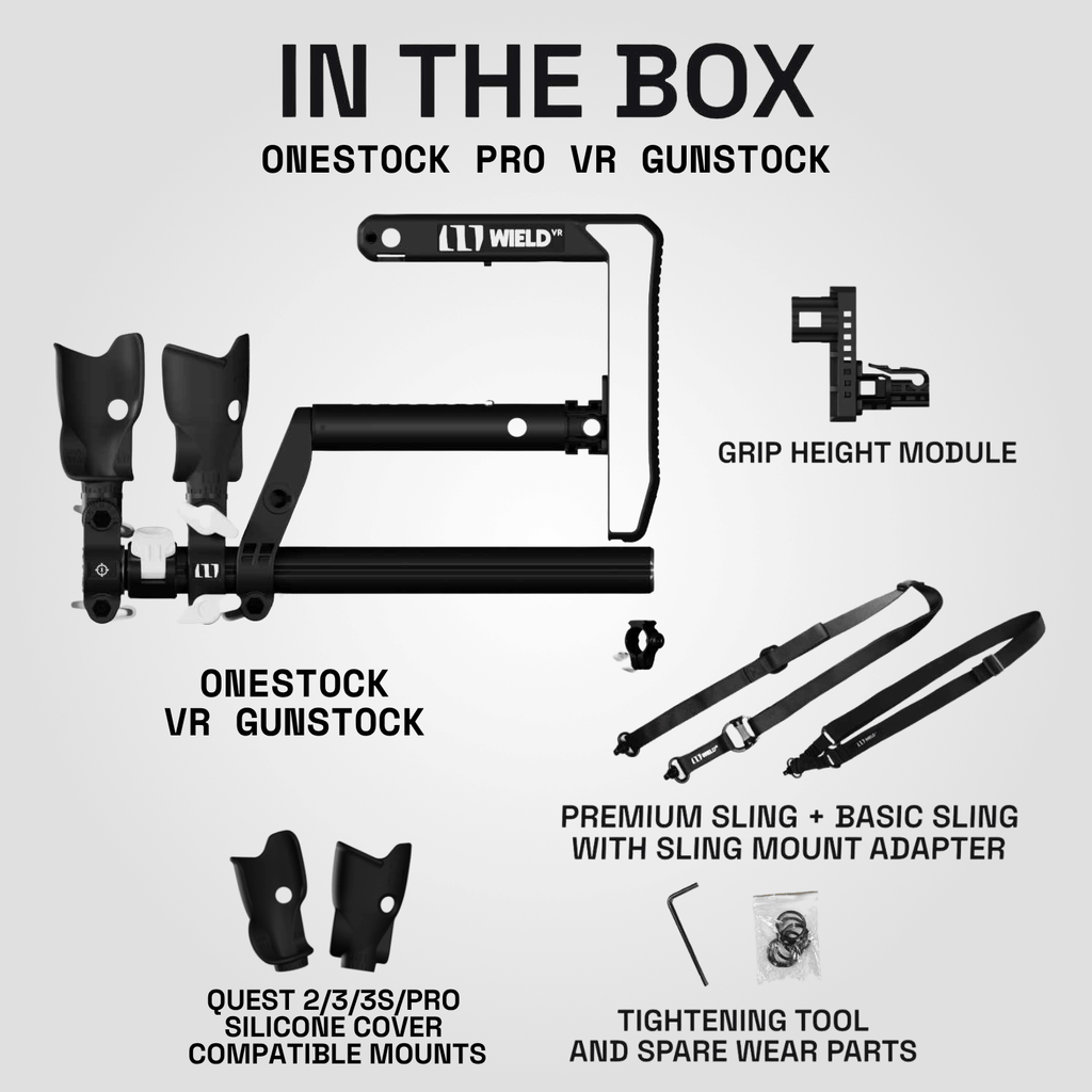 OneStock Pro Open Grips package contents