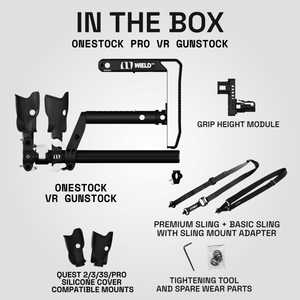 OneStock Pro Open Grips package contents