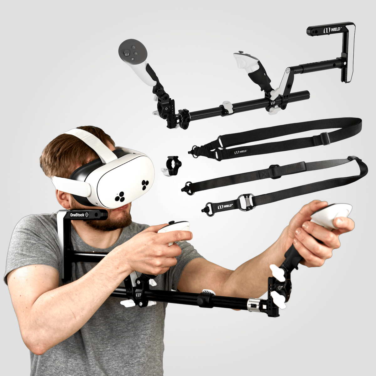 OneStock Pro VR gunstock with premium sling and grip height module