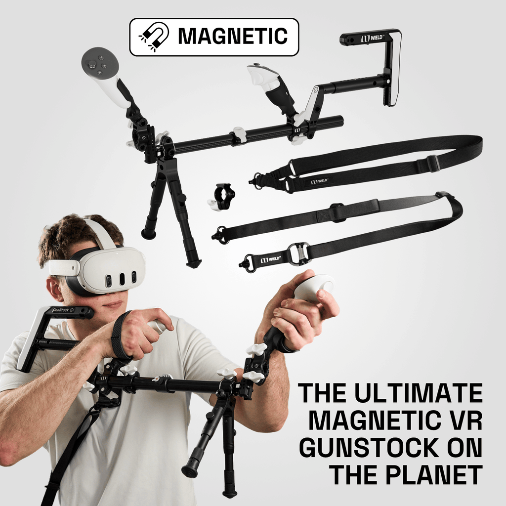 OneStock Ultimate Magnetic VR gunstock with slings, grip height module and bipod