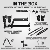 OneStock Ultimate Magnetic package contents including silicone cover compatible mounts