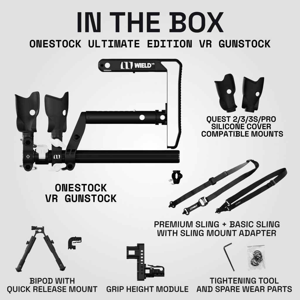 OneStock Ultimate Edition Open Grips package contents