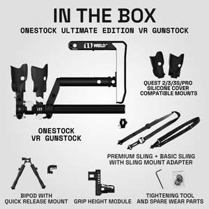 OneStock Ultimate Edition Open Grips package contents