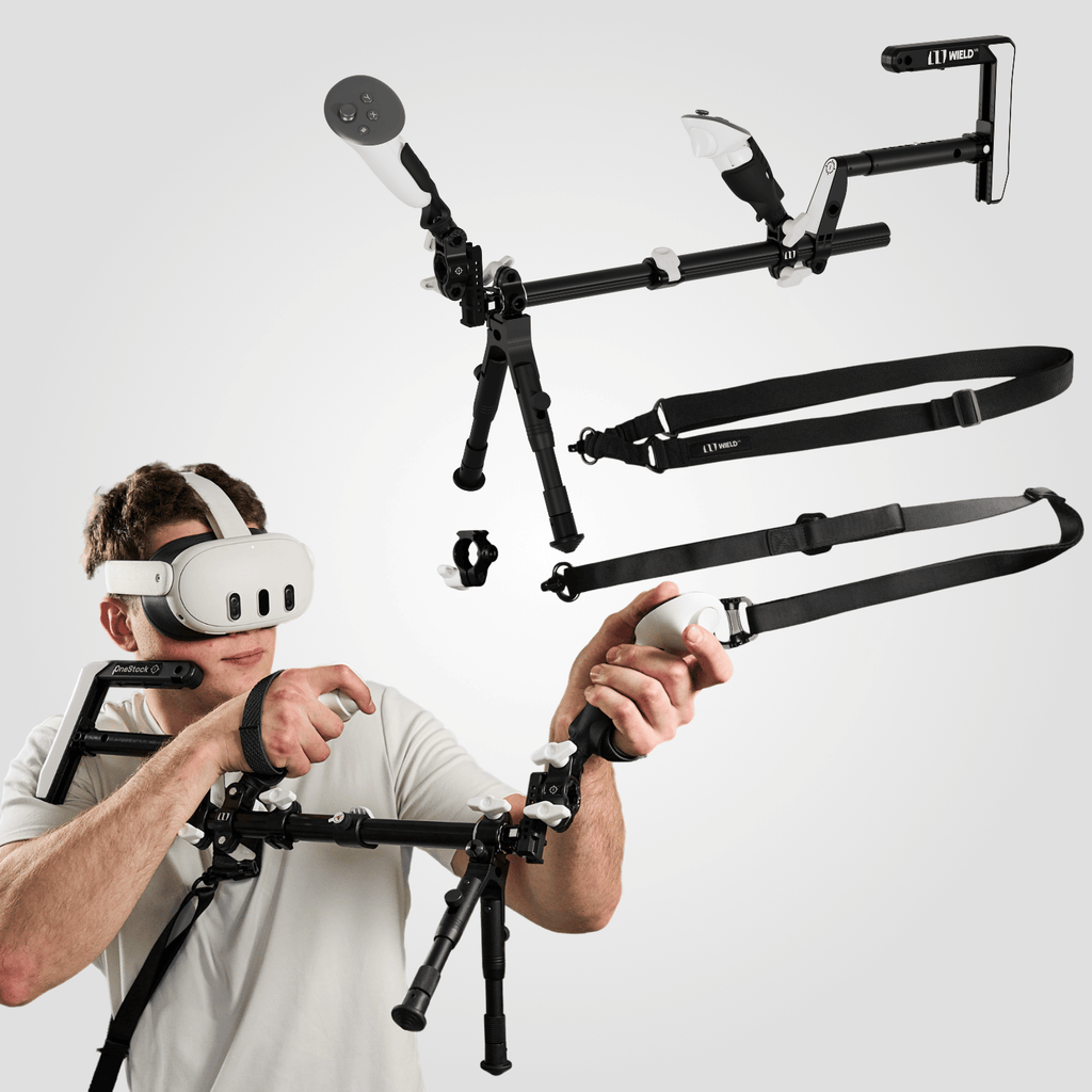OneStock Ultimate VR gunstock with slings, grip height module and bipod