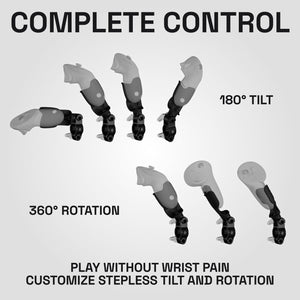 VR OneStock VR-Pistolengriff mit stufenloser Neigungs- und Drehfunktion für Controller 