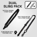 VR OneStock Ultimate Edition taktischer Bungee-Sling mit Sling-Halterung und Soft-Touch-Nylon-Sling im Doppelpack