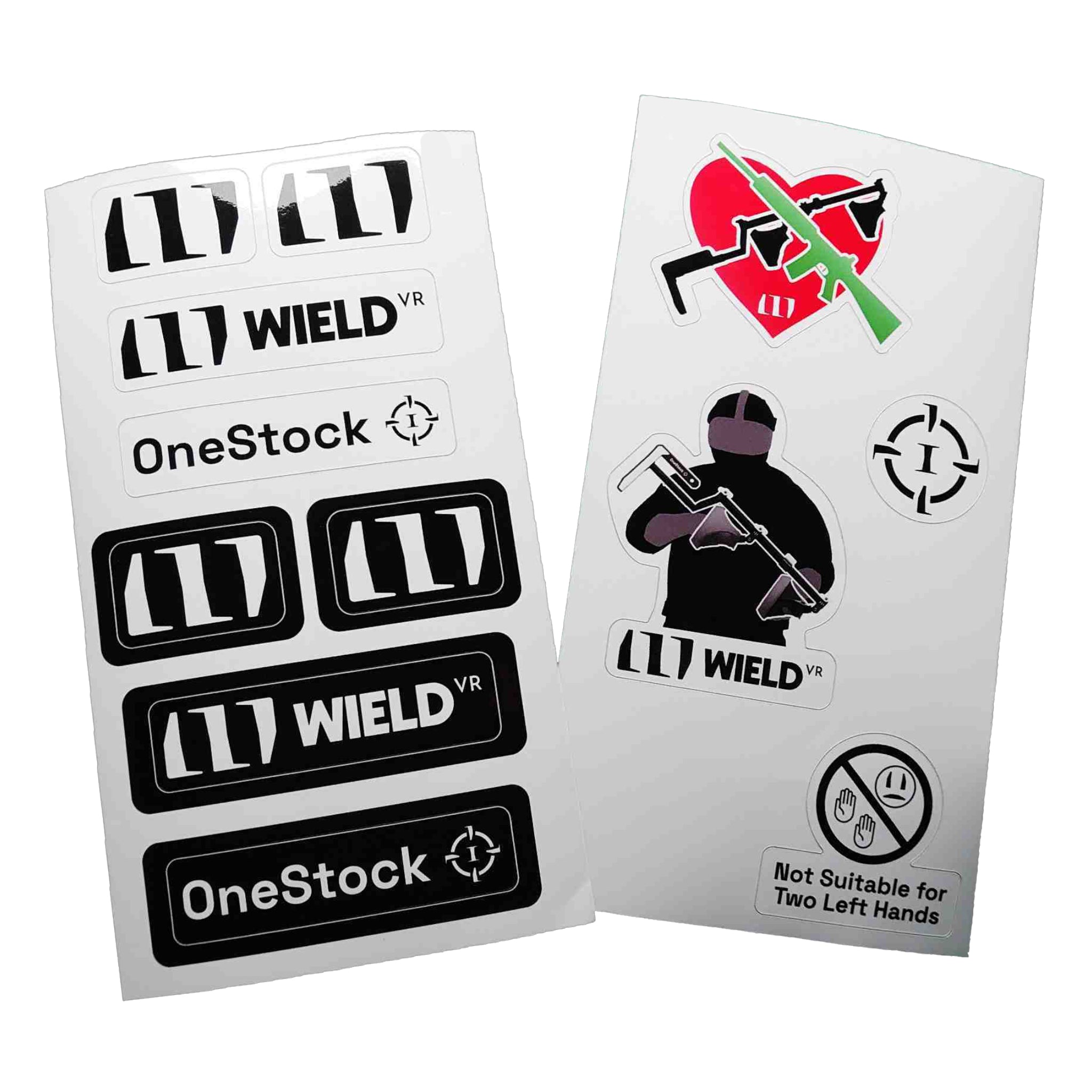 Waffenstock & Ausrüstung Aufkleber-Set