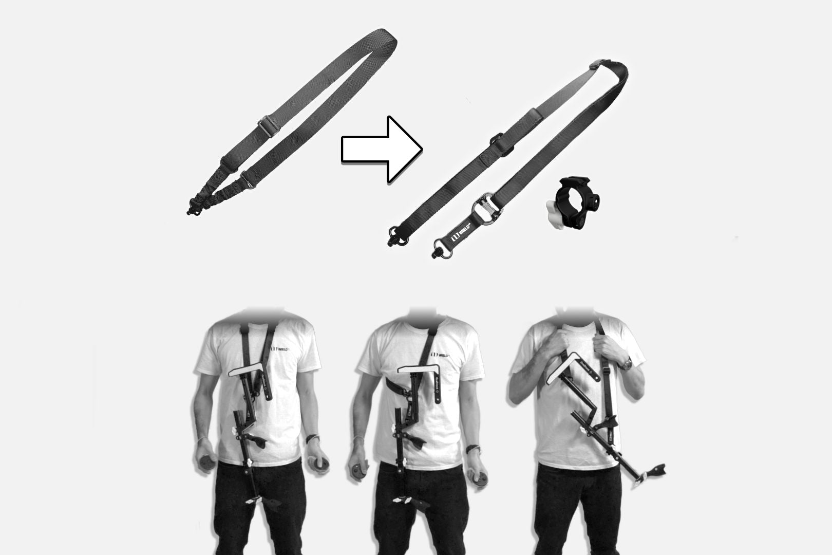 Manejar la correa para culata de rifle VR OneStock VR: cómo utilizarla 