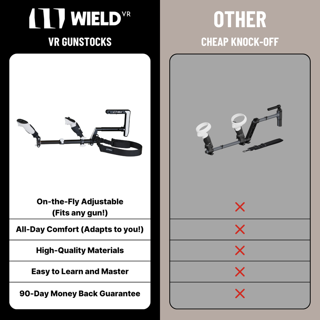 Wield VR Onestock Comparaison entre les crosses VR et les imitations bon marché
